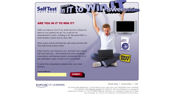 Kaplan IT’s In IT to Win IT Sweepstakes