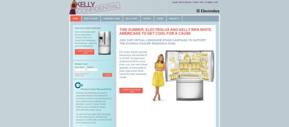 Kelly Confidential Virtual Lemonade Stand Promotion