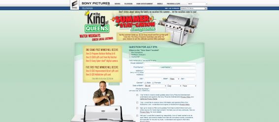 King of Queens Summer Stay-cation Sweepstakes