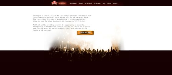 Kiwi Dancing Sweepstakes