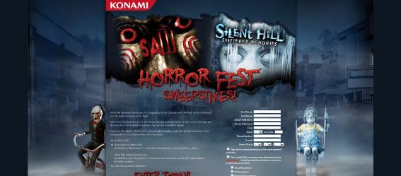 Konami Saw Silent Hill HorrorFest Sweepstakes