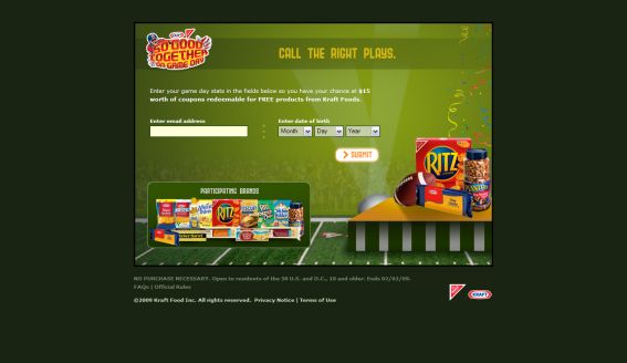 Kraft So Good Together January Football Promotion