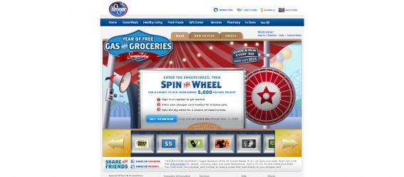Kroger Year of Free Gas & Groceries Sweepstakes