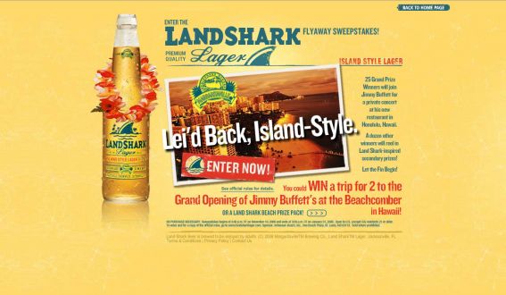 Land Shark Flyaway Sweepstakes