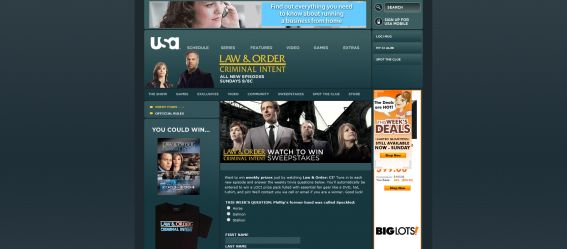 Law and Order Criminal Intent Mobile Watch to Win Sweepstakes