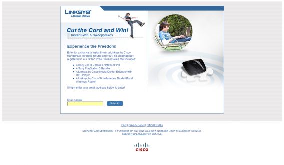 Linksys Cut the Cord and Win !