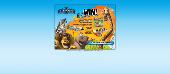Litehouse Madagascar 2 Escape to Africa Sweepstakes