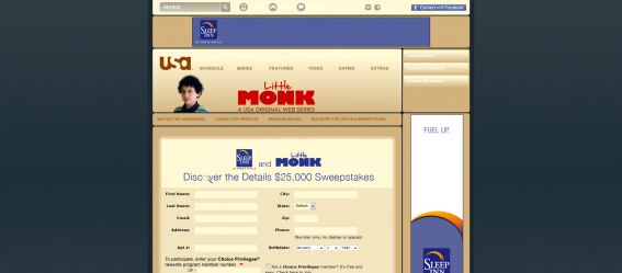 Sleep Inn & Little Monk Discover the Details Sweepstakes Sleep Inn & Little Monk Discover the Details Sweepstakes