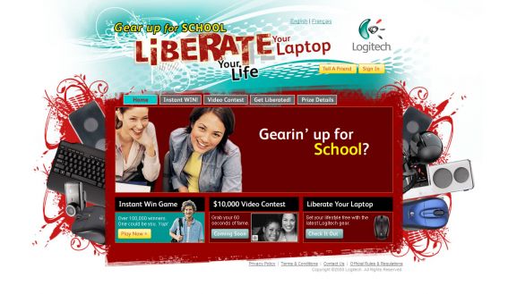 Logitech Liberate Your Life Instant Win Game