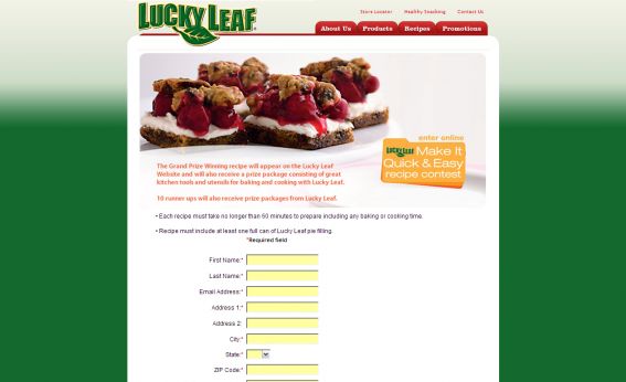 Make it Quick and Easy with Lucky Leaf Recipe Contest