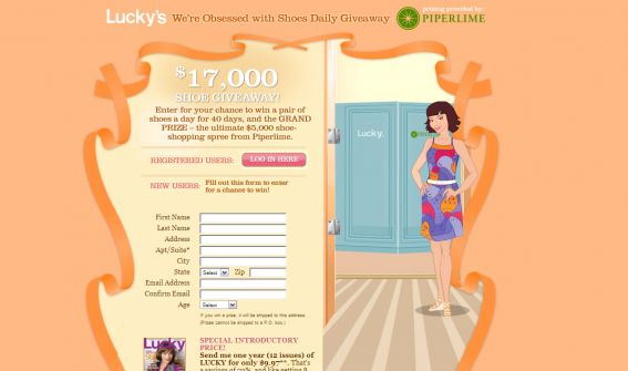 Lucky’s We’re Obsessed with Shoes Sweepstakes Lucky’s We’re Obsessed with Shoes Sweepstakes