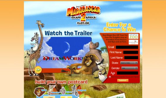 Madagascar 2 Sweepstakes