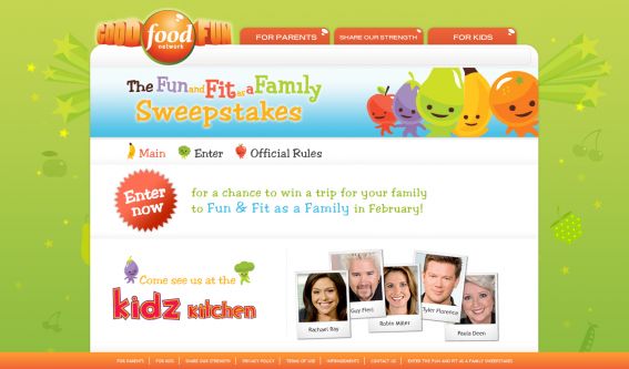 The Food Network Fun and Fit Sweepstakes The Food Network Fun and Fit Sweepstakes