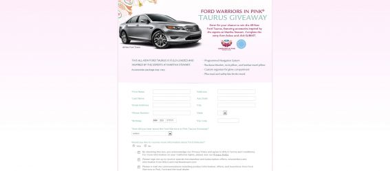 ford warriors in pink