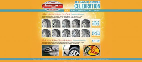 Mastercraft Tires 100 Days of Summer Sweepstakes