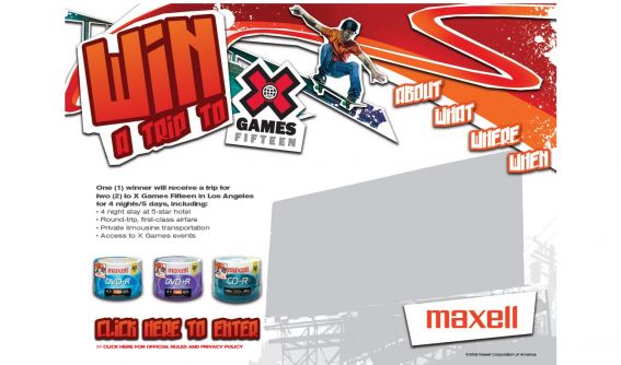 Maxell X Games 15 Sweepstakes