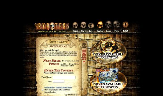 Lord Pyrate Sweepstakes