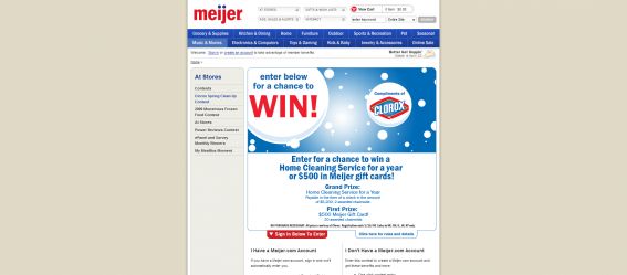 Meijer Clorox Spring Cleaning Sweepstakes