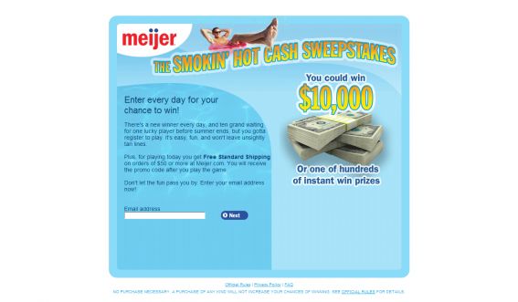 The Meijer Smokin’ Hot Cash Sweepstakes