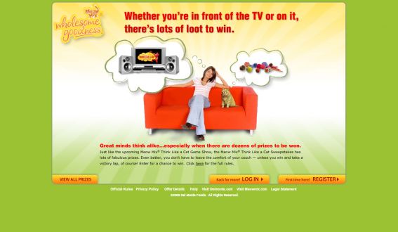 Meow Mix Think Like A Cat Sweepstakes