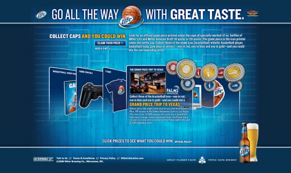 Miller Lite & Miller Genuine Draft Uncap the Madness Collect & Win Promotion