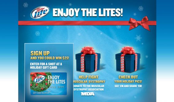Miller Lite Enjoy the Lites Holiday Game Miller Lite Enjoy the Lites Holiday Game