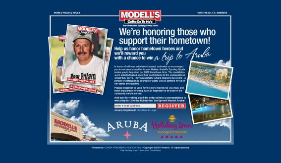 Modell’s Hometown Hero Sweepstakes