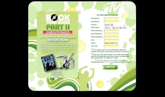 Rock Your House Sweepstakes