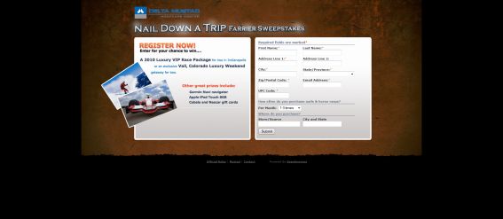 Nail Down a Trip Farrier Sweepstakes
