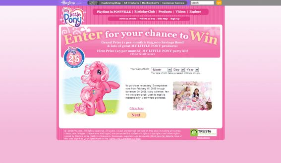 My Little Pony 25th Birthday Party Sweepstakes