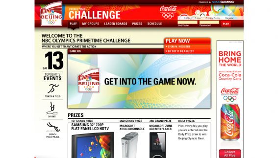 NBCOlympics.com Primetime Challenge Sweepstakes