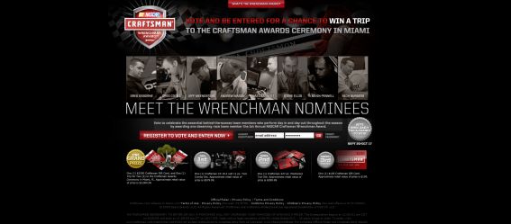 NASCAR Craftsman Wrenchman Award Sweepstakes