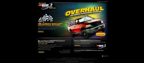 Ultimate NASCAR Performance Makeover Sweepstakes