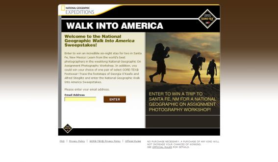 National Geographic Walk Into America Sweepstakes
