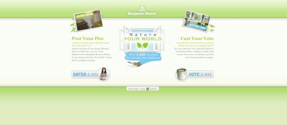 Benjamin Moore & Co. Natura Your World Sweepstakes