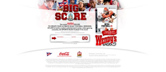 Coca-Cola and NCAA Football Big Score Promotion