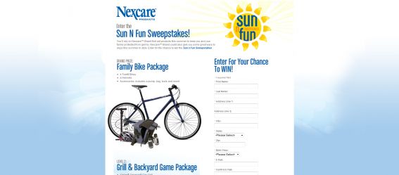 Nexcare Sun N Fun Sweepstakes