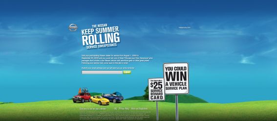 Nissan Keep Summer Rolling Sweepstakes