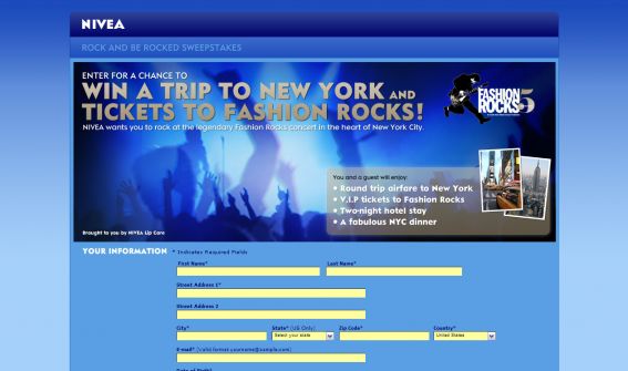 Nivea Rock & Be Rocked Sweepstakes