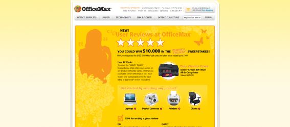 OfficeMax Money Talks Sweepstakes