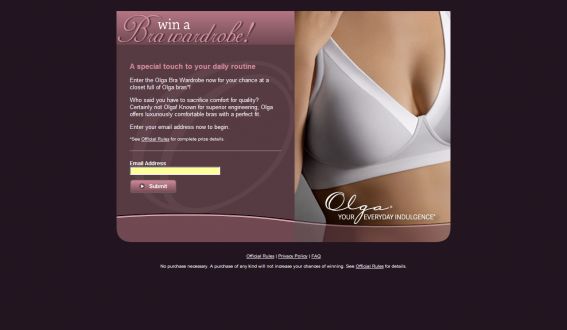 Olga Bra Wardrobe Sweepstakes