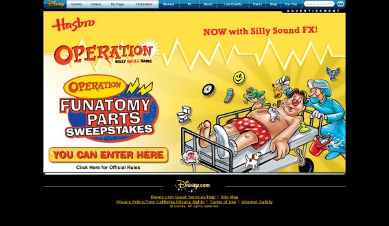 Operation Funatomy Parts Sweepstakes