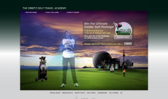 Orbitz Golf Travel Academy Sweepstakes