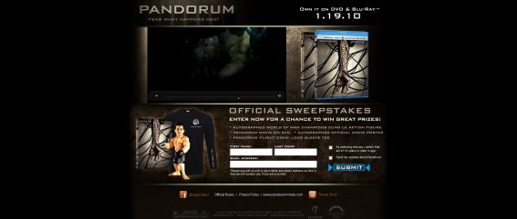 Pandorum Sweepstakes