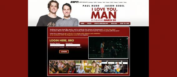 ESPN’s I Love You Man Sweepstakes Presented by Paramount
