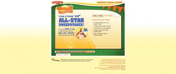 Pepperidge Farm Goldfish Team Xtreme All-Star Sweepstakes