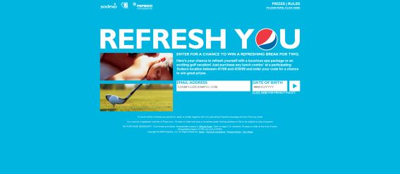 Pepsi Sodexo Refresh You Game