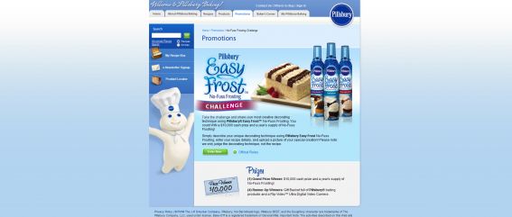 Pillsbury Easy Frost No Fuss Frosting Challenge Contest Pillsbury Easy Frost No Fuss Frosting Challenge Contest