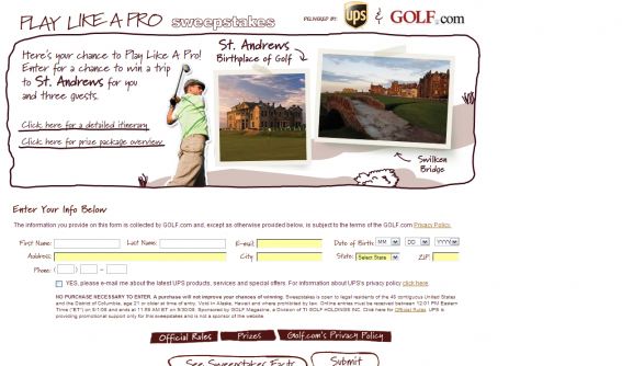 The Play Like a Pro Sweepstakes The Play Like a Pro Sweepstakes