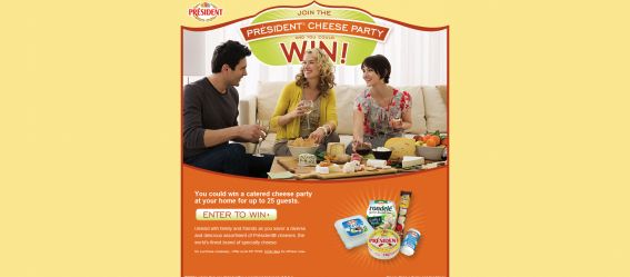 Président Cheese Party Sweepstakes